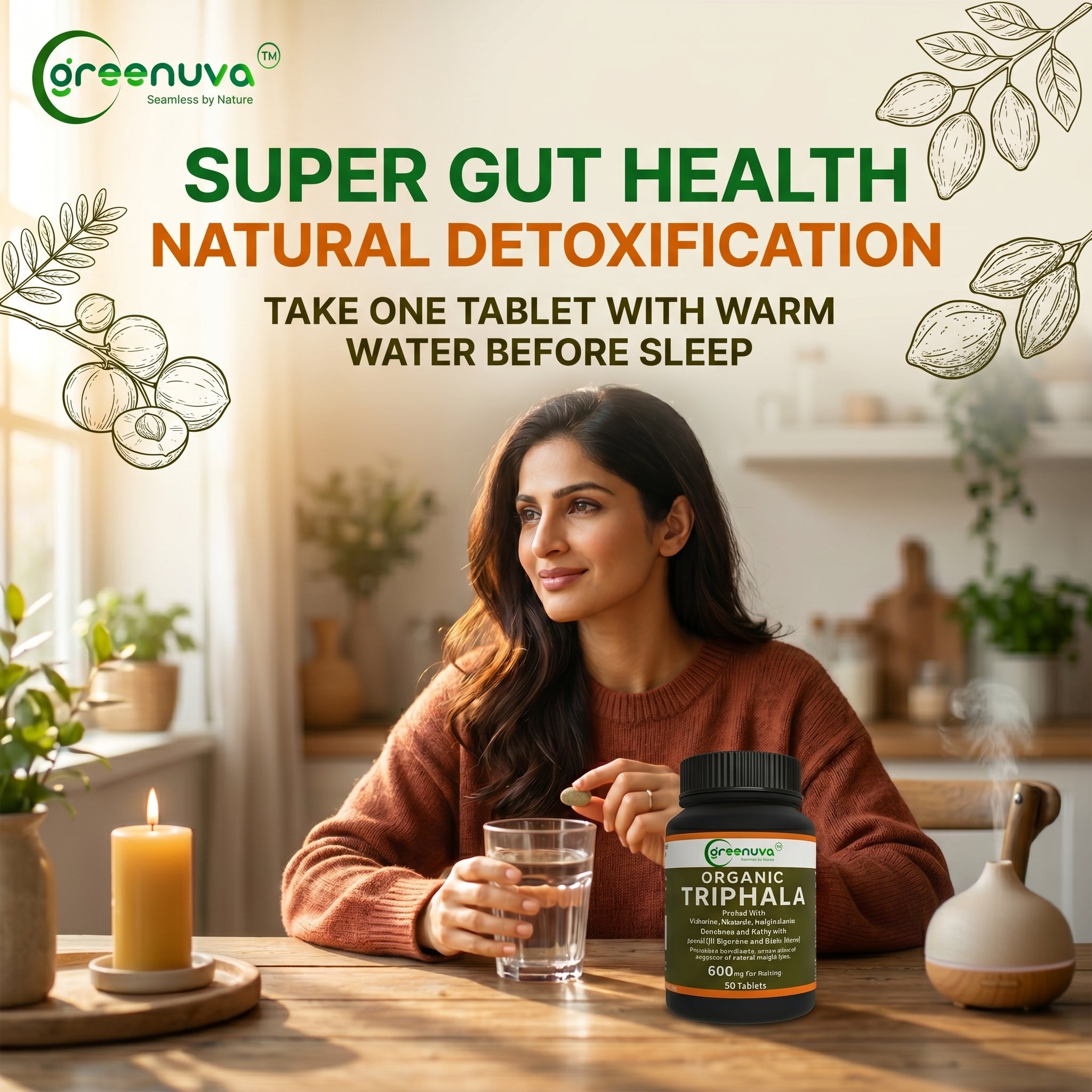 Greenuva Triphala Tablets