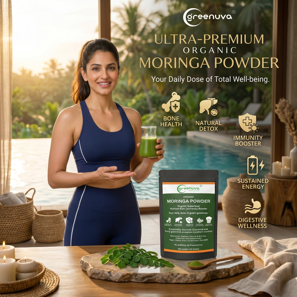 Greenuva Moringa Powder is a powerful, plant-based superfood
