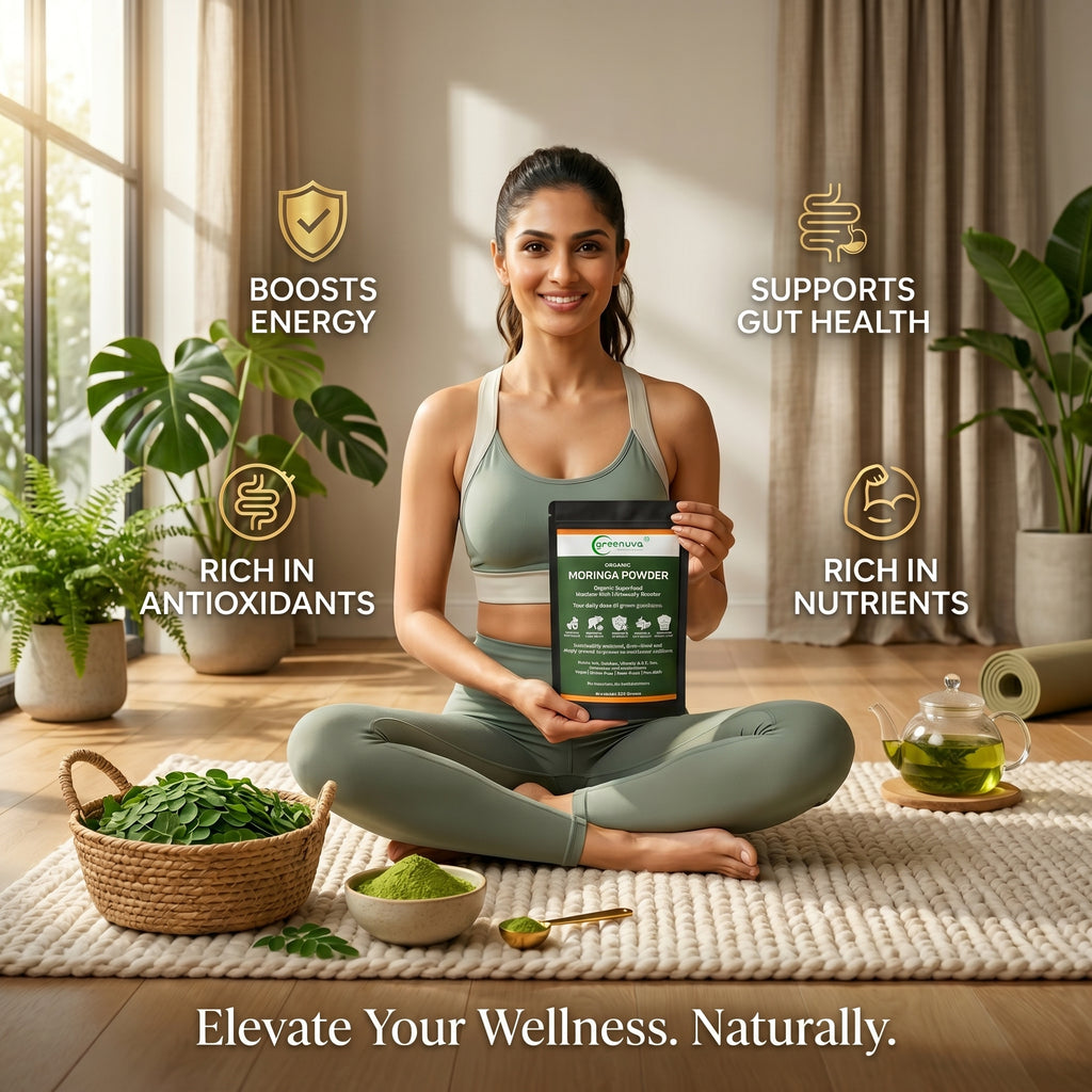 Greenuva Moringa Powder is a powerful, plant-based superfood
