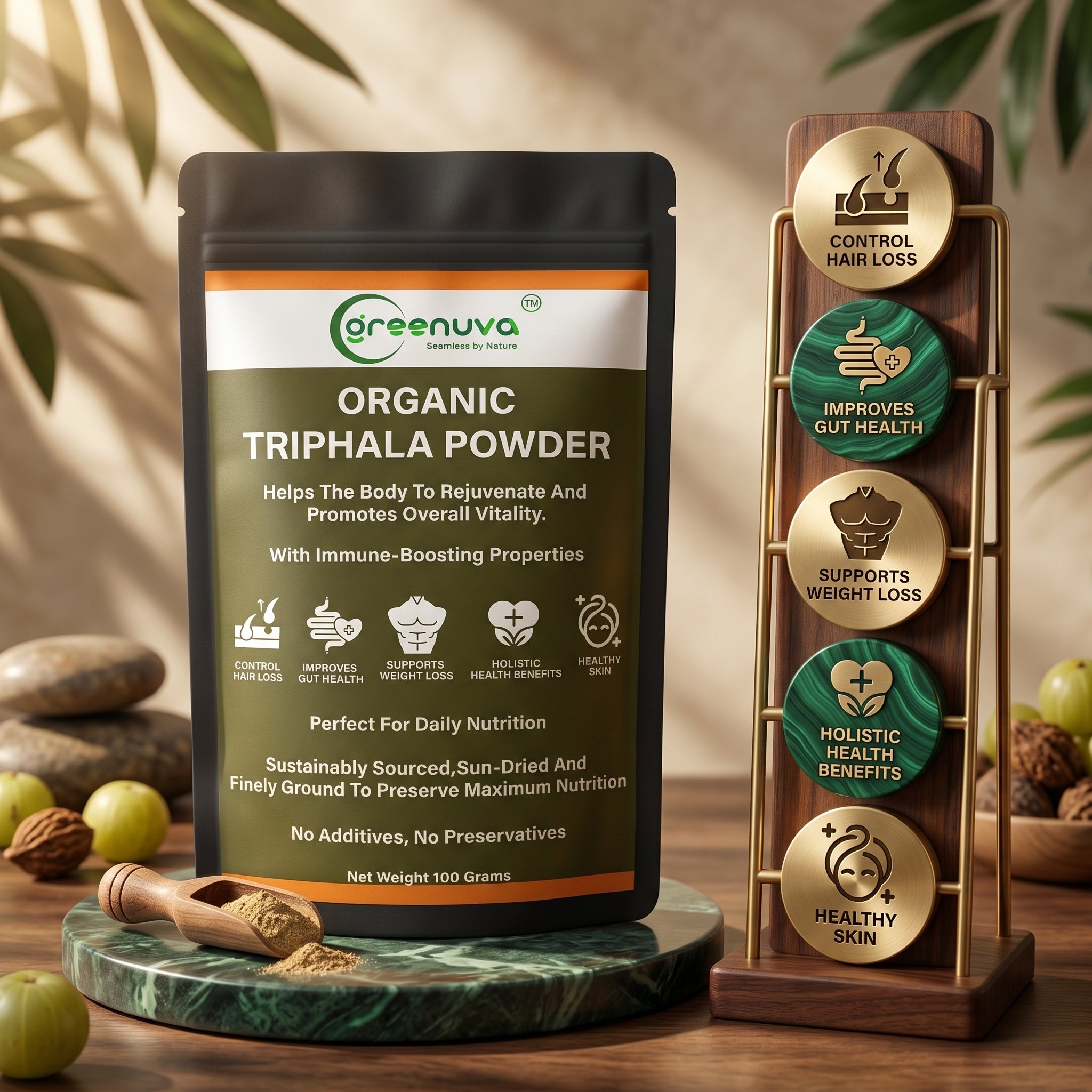 Greenuva Triphala Powder