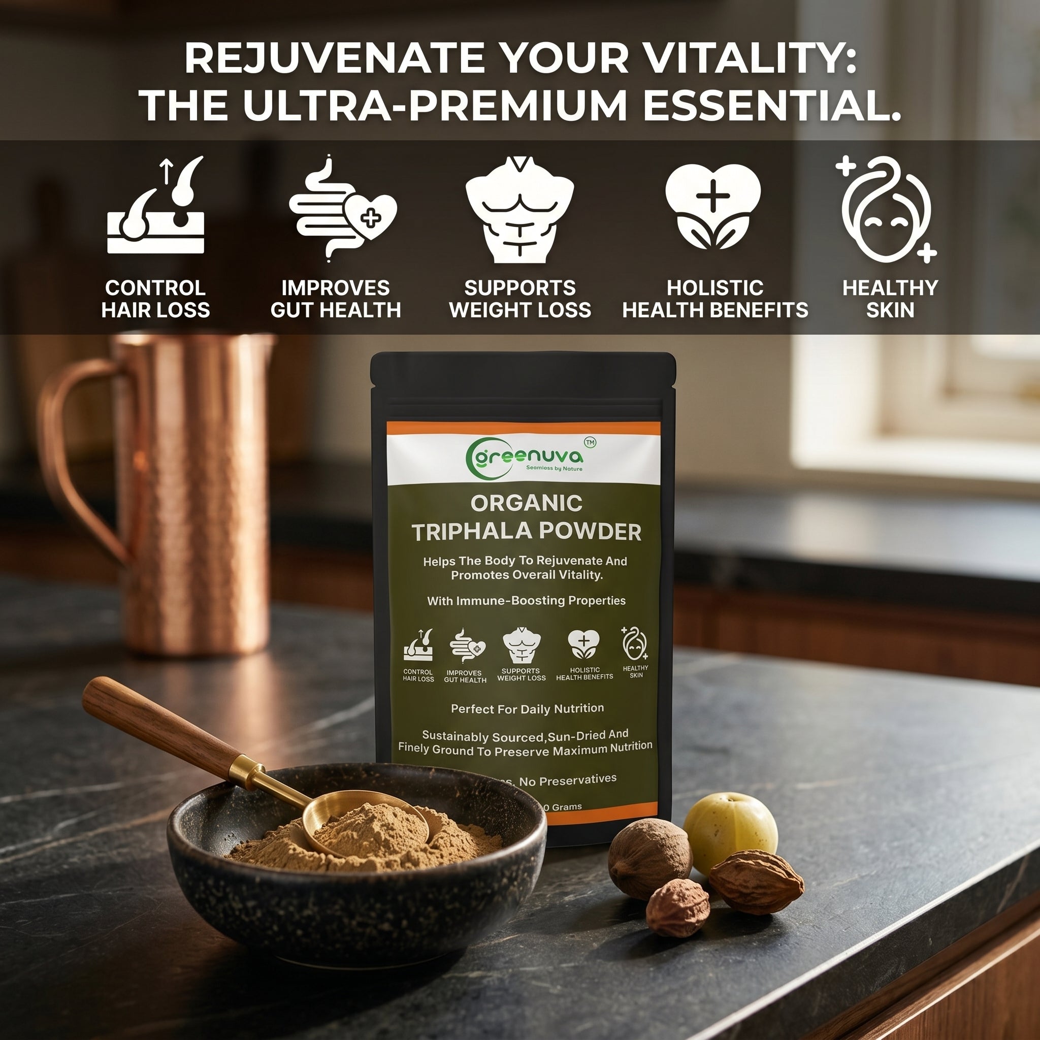 Greenuva Triphala Powder