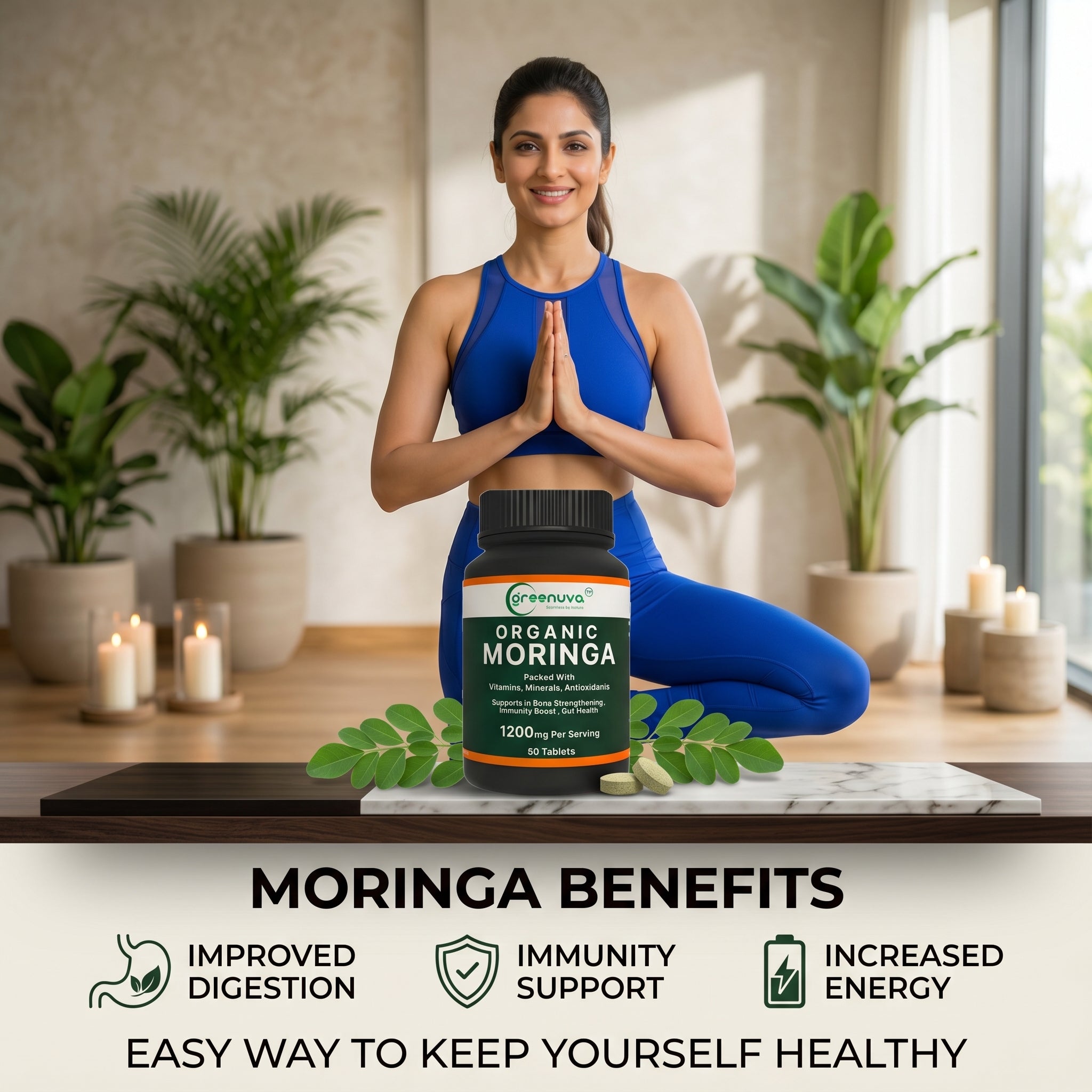 Greenuva Moringa Tablets