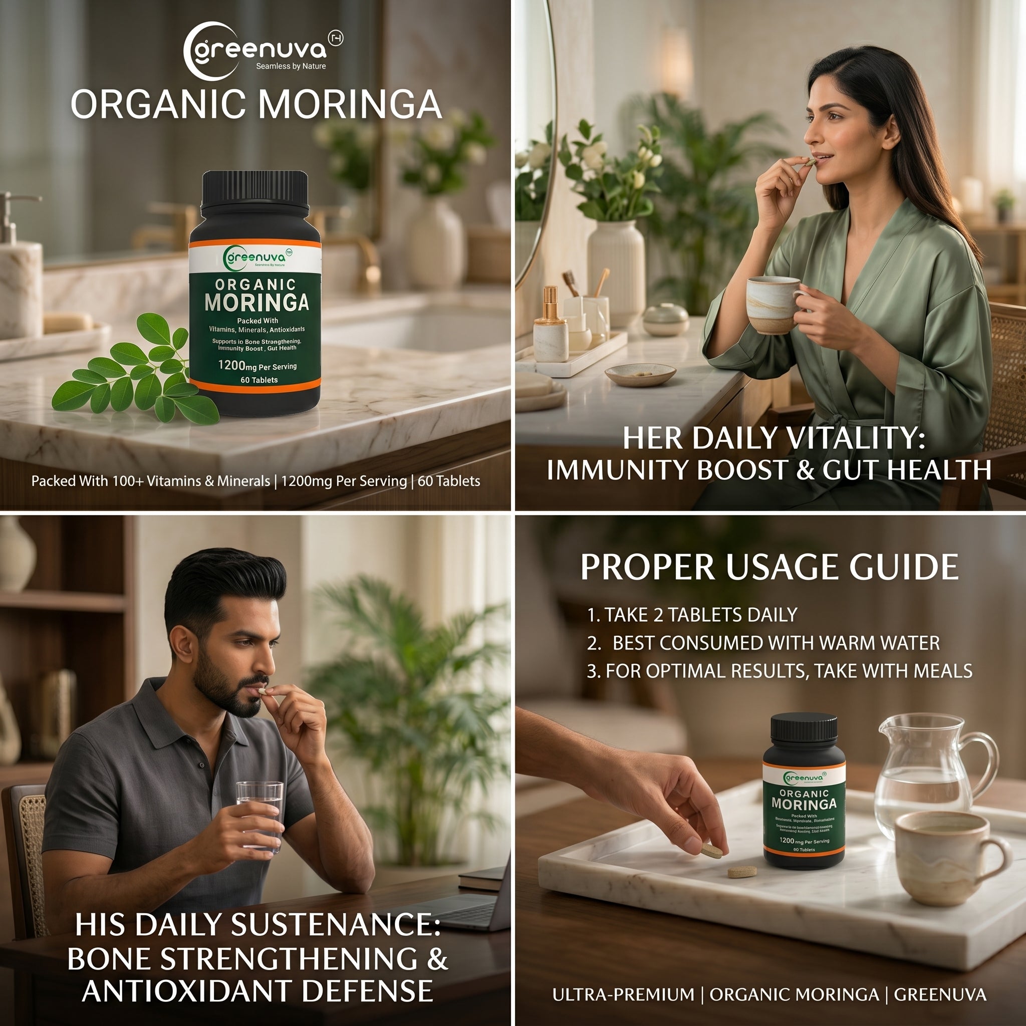 Greenuva Moringa Tablets