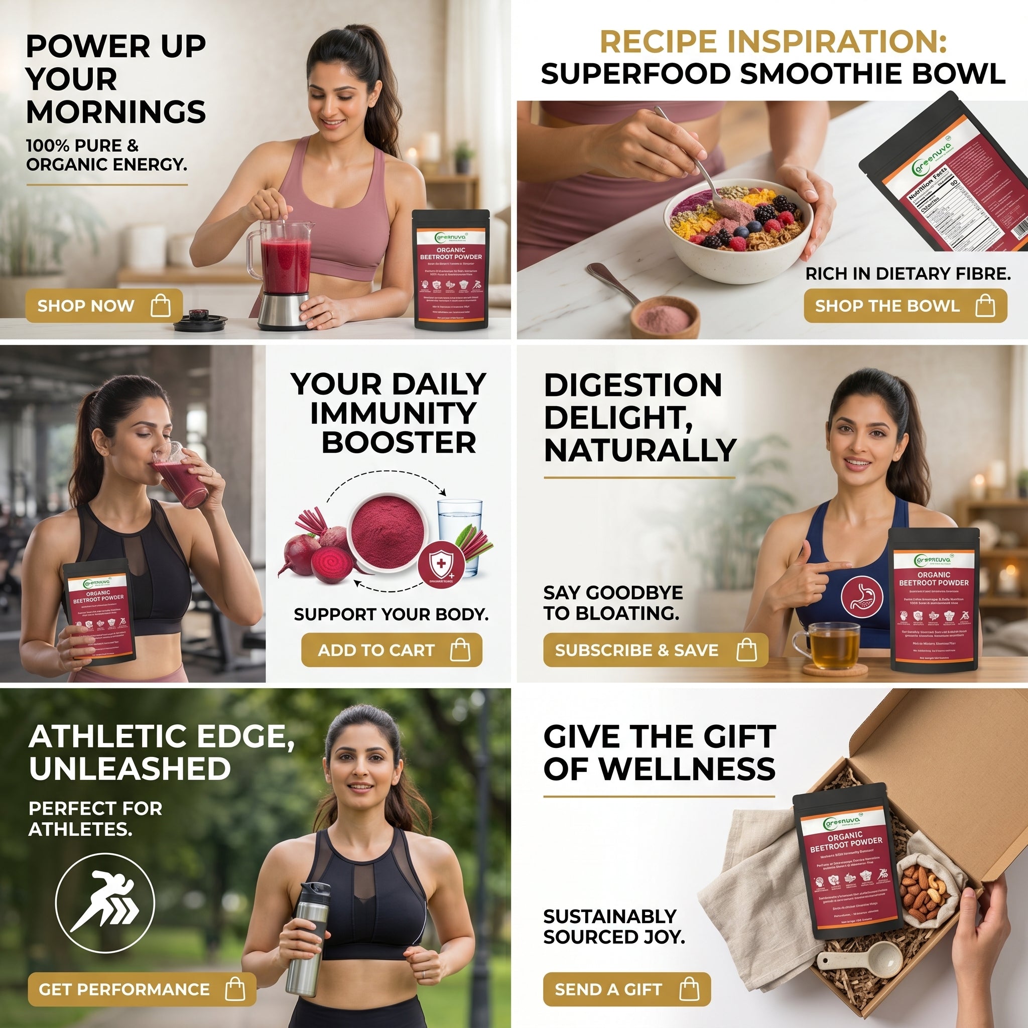 Greenuva Beetroot Powder is a natural, nutrient-rich superfood